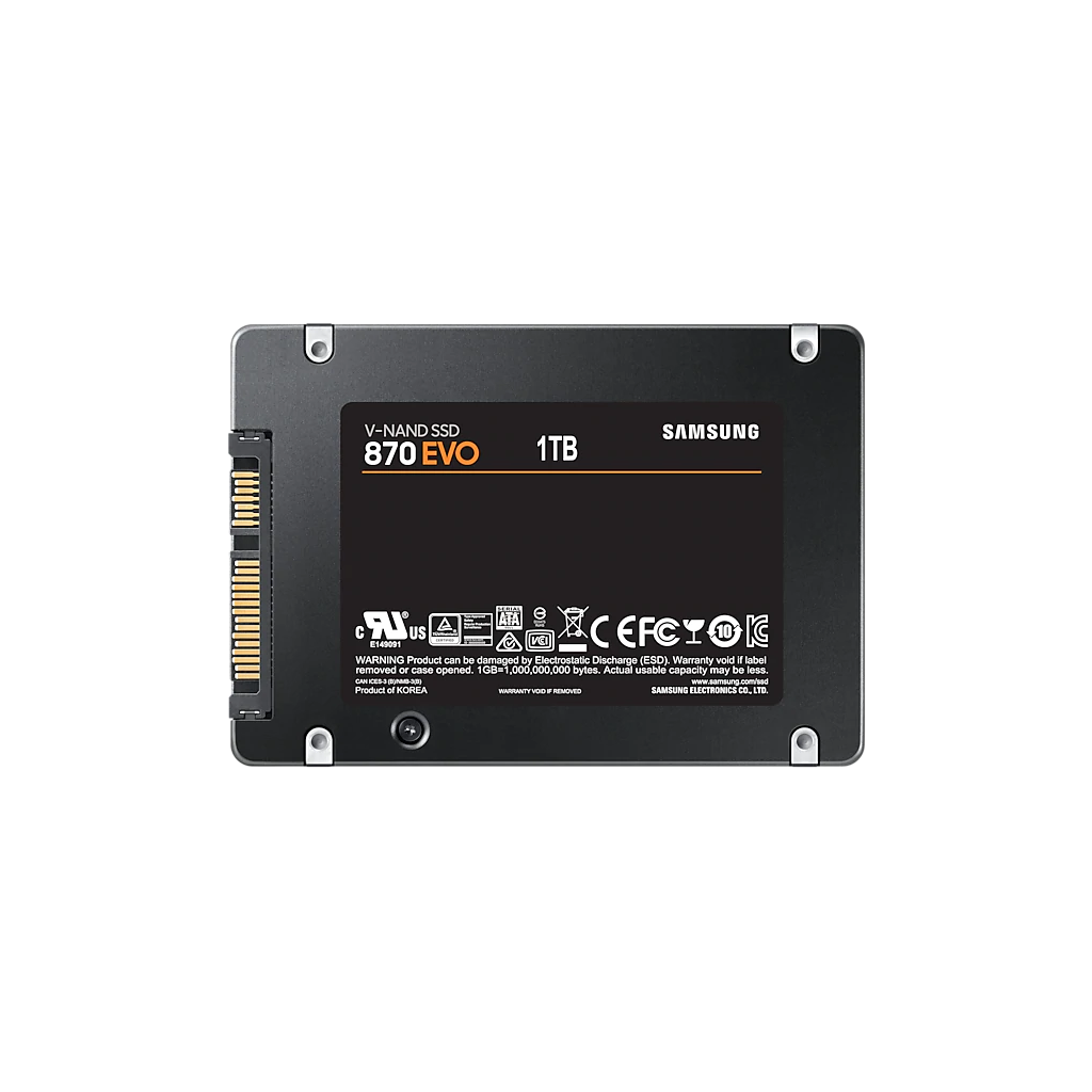 SAMSUNG MZ-77E1T0BW 870 EVO 1TB 560/530, 2,5" SATA SSD (Türkiye Distribütörü Garantili)