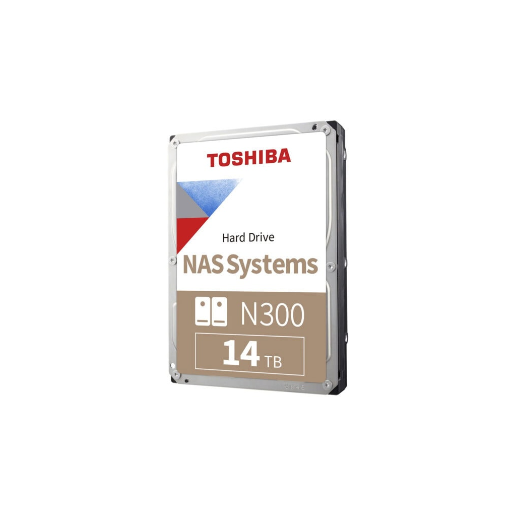 TOSHIBA N300, HDWG51EUZSVA, 3.5", 14TB, 512Mb 7200 Rpm, SATA3, 7/24 NAS, SERVER, HDD (Türkiye Distribütörü Garantili)