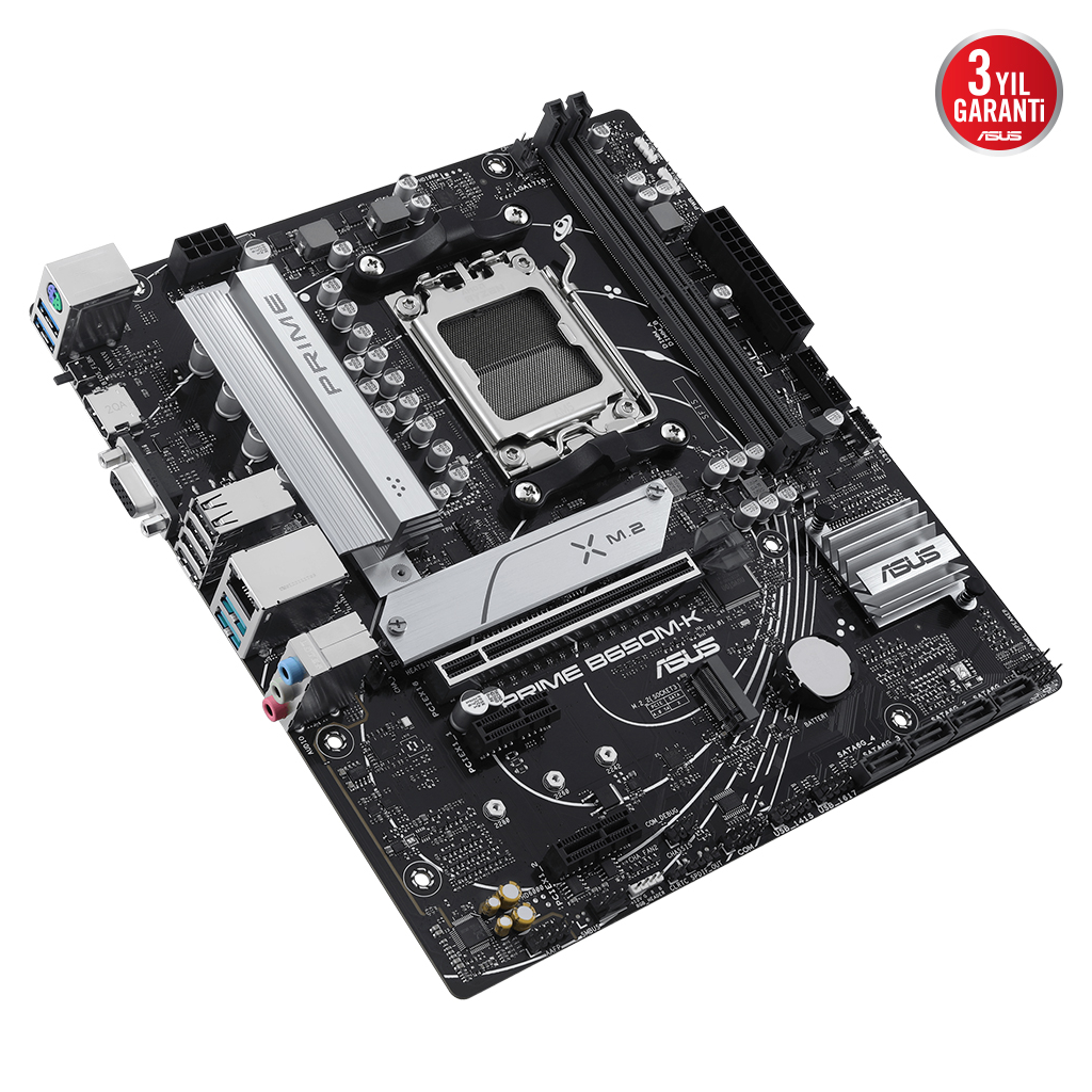 ASUS PRIME B650M-K, 2xDDR5, 2x M.2, D-SUB, HDMI, AM5 Soket Anakart