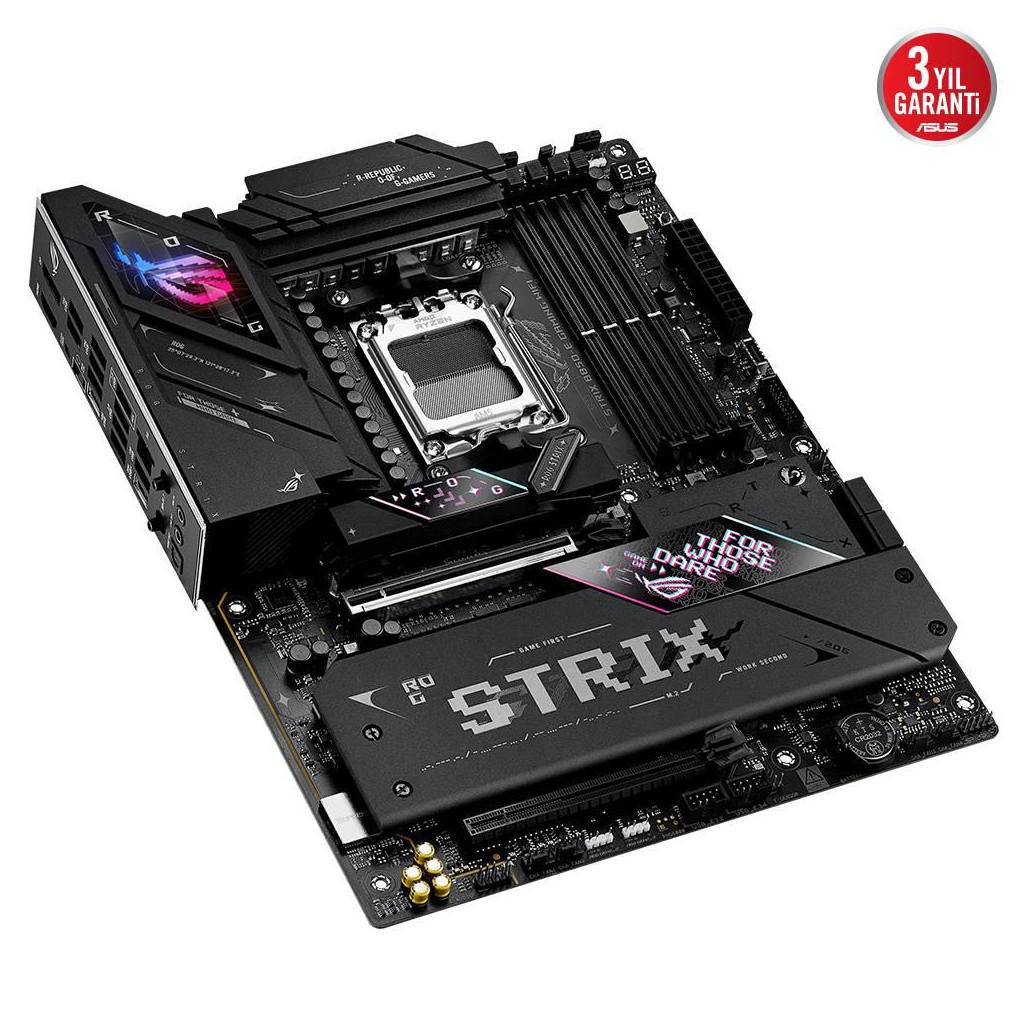 ASUS ROG STRIX B850-E GAMING WIFI, 4xDDR5, 5x M2, HDMI, DP, 2xType-C, Wi-Fi 7, Bluetooth v5.4, AM5 Soket GAMING Anakart