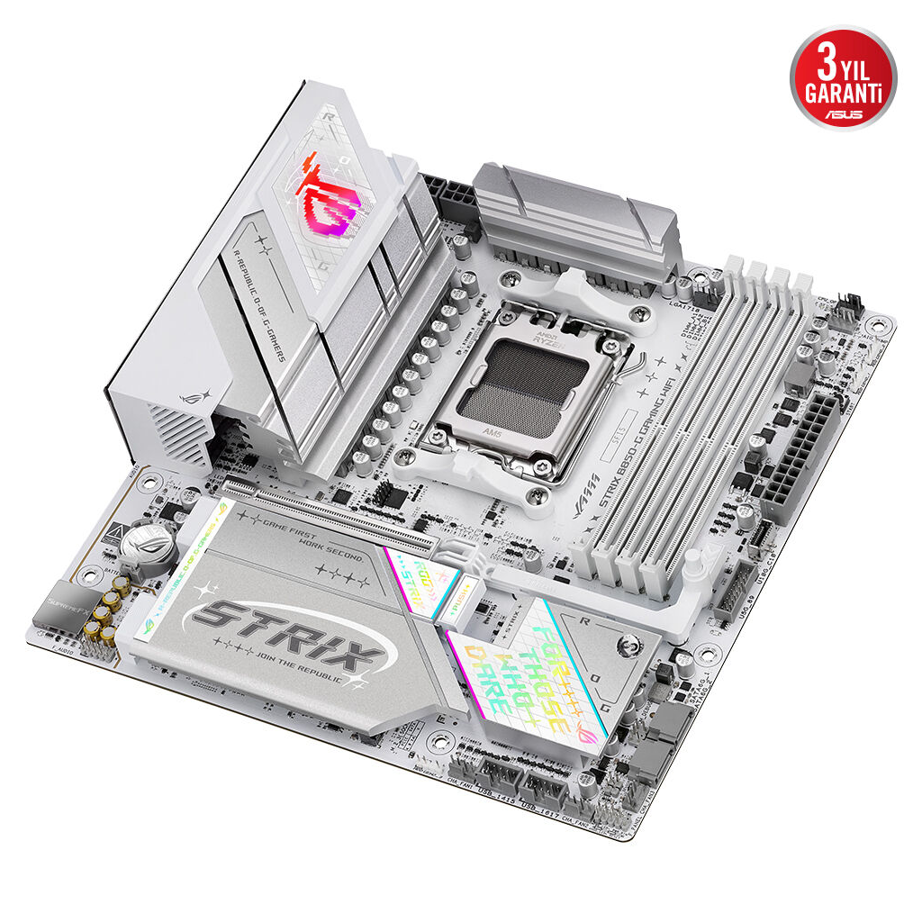 ASUS ROG STRIX B850-G GAMING WIFI, 4xDDR5, 4x M2, HDMI, DP, 2xType-C, Wi-Fi 7, Bluetooth v5.4, AM5 Soket GAMING Anakart