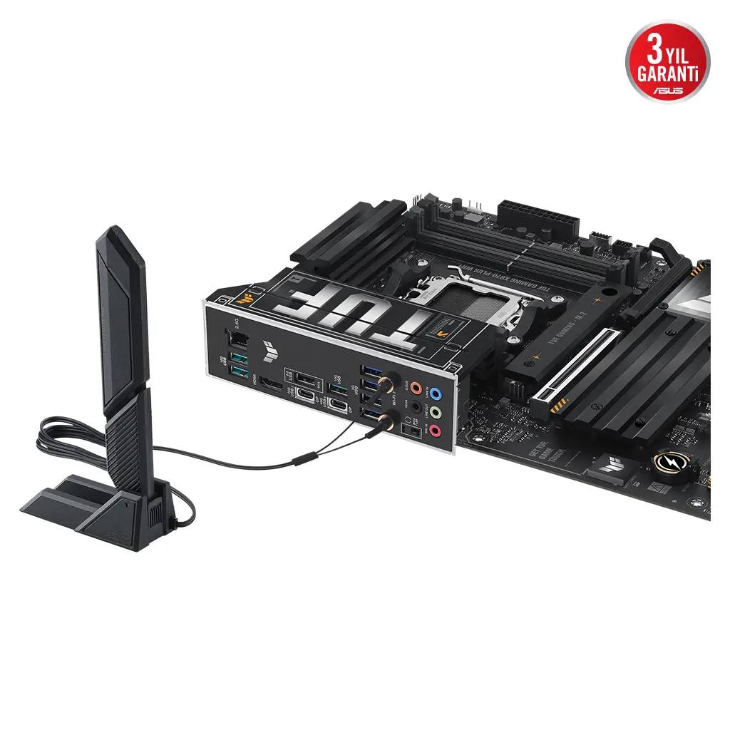 ASUS TUF GAMING X870-PLUS WIFI, 4xDDR5, 4xM.2, HDMI, DP, Type-C, Wi-Fi 7, Bluetooth v5.4, AM5 Soket GAMING Anakart