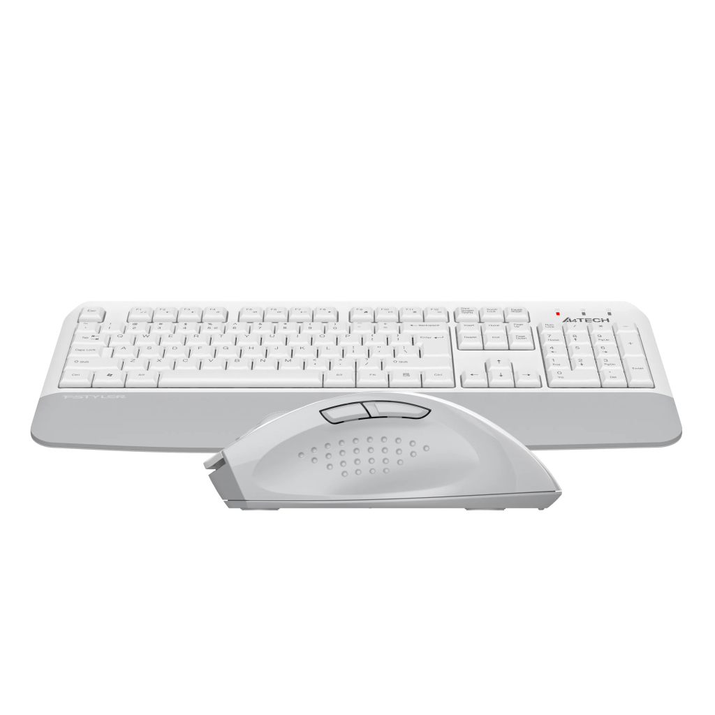 A4 TECH FG2500S PLUS, Beyaz, FSTYLER, 2.4Ghz Kablosuz, Türkçe Q, M.Medya Klavye Mouse Set