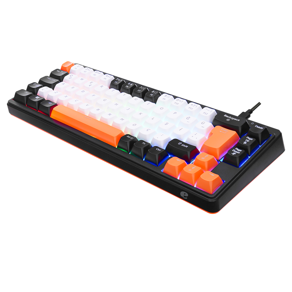 ACER eMachines, EAK810, Siyah, USB Kablolu, Rainbow Backlight, Membran Renkli Tuşlar, Türkçe Q, 68 Tuşlu, Gaming Klavye