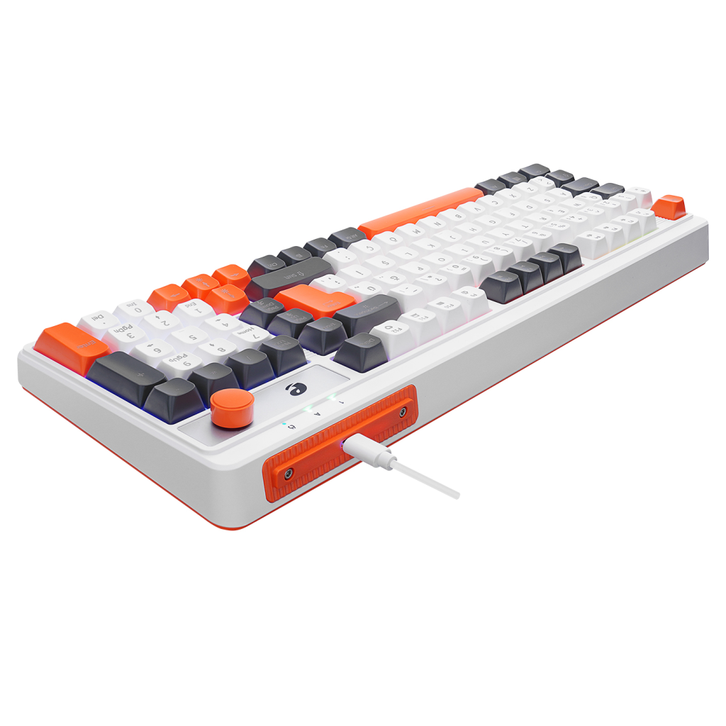 ACER eMachines, EAK860, Beyaz, USB Kablolu, Rainbow Backlight, Membran Renkli Tuşlar, Türkçe Q, 100 Tuşlu, Gaming Klavye