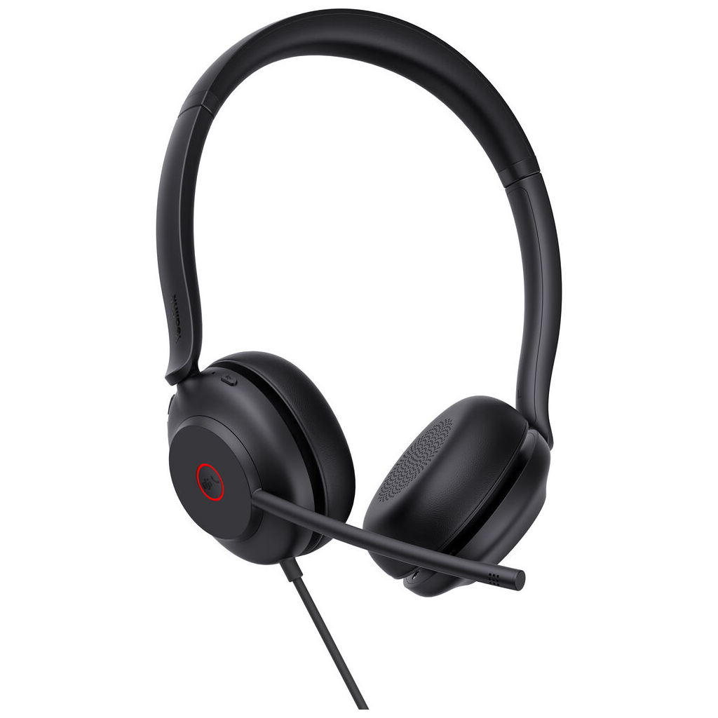 YEALINK UH35, Kablolu, Teams Uyumlu, USB-A, USB-C, 3,5mm Stereo Hoparlör ve Dinamik EQ, Çift Taraflı, Gürültü Engelleyici, Çağrı Merkezi, Ofis, Toplantı, Mikrofonlu Kulaklık