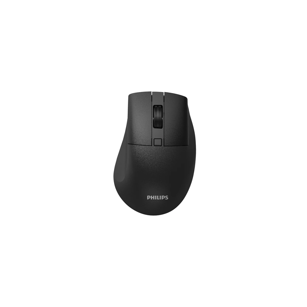 PHILIPS SPK7528B, SESSİZ, Siyah, USB Nano 2,4Gh ve Bluetooth Kablosuz, 1600dpi, Optic, 3 Tuşlu Ergonamik Mouse