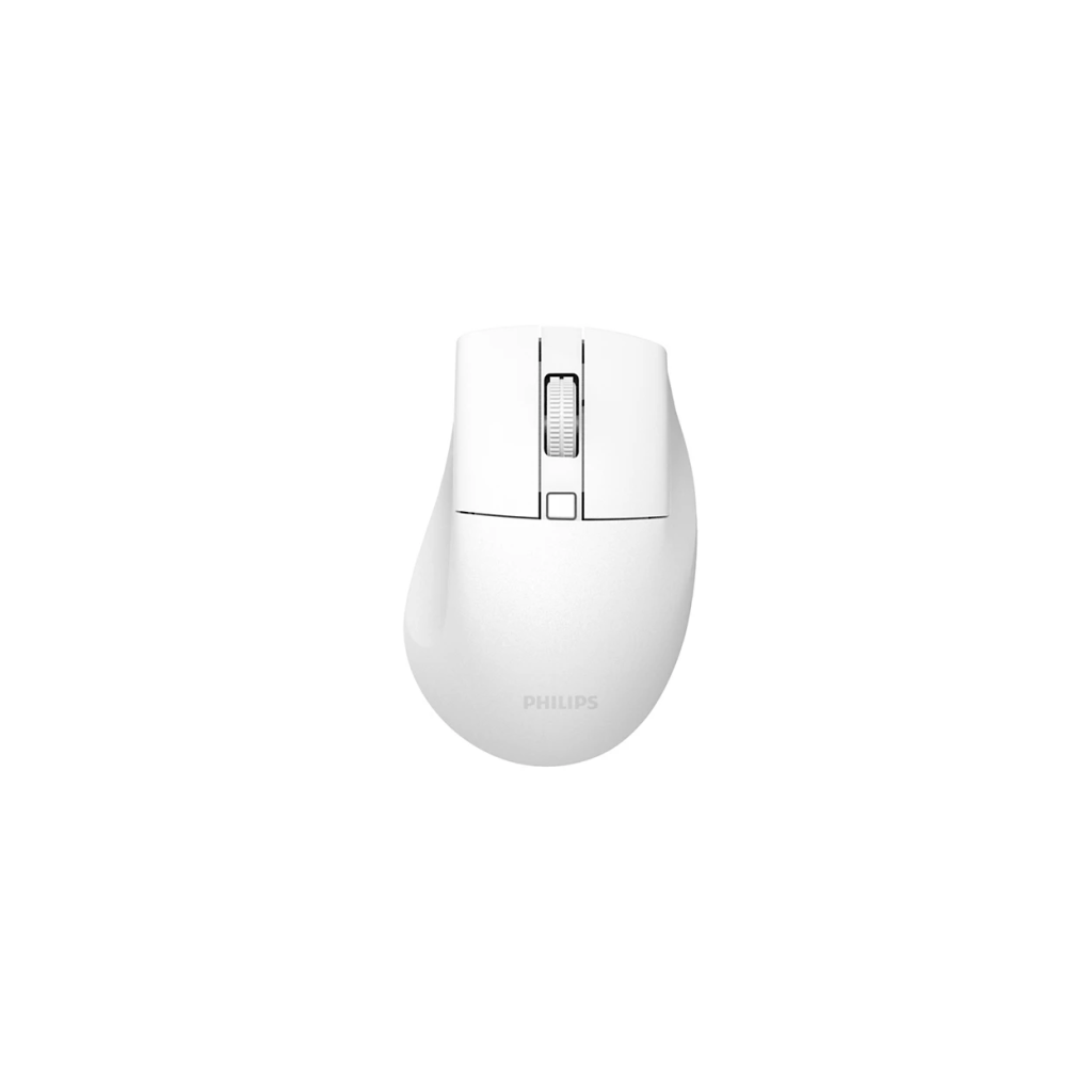 PHILIPS SPK7528W, SESSİZ, Beyaz, USB Nano 2,4Gh ve Bluetooth Kablosuz, 1600dpi, Optic, 3 Tuşlu Ergonamik Mouse