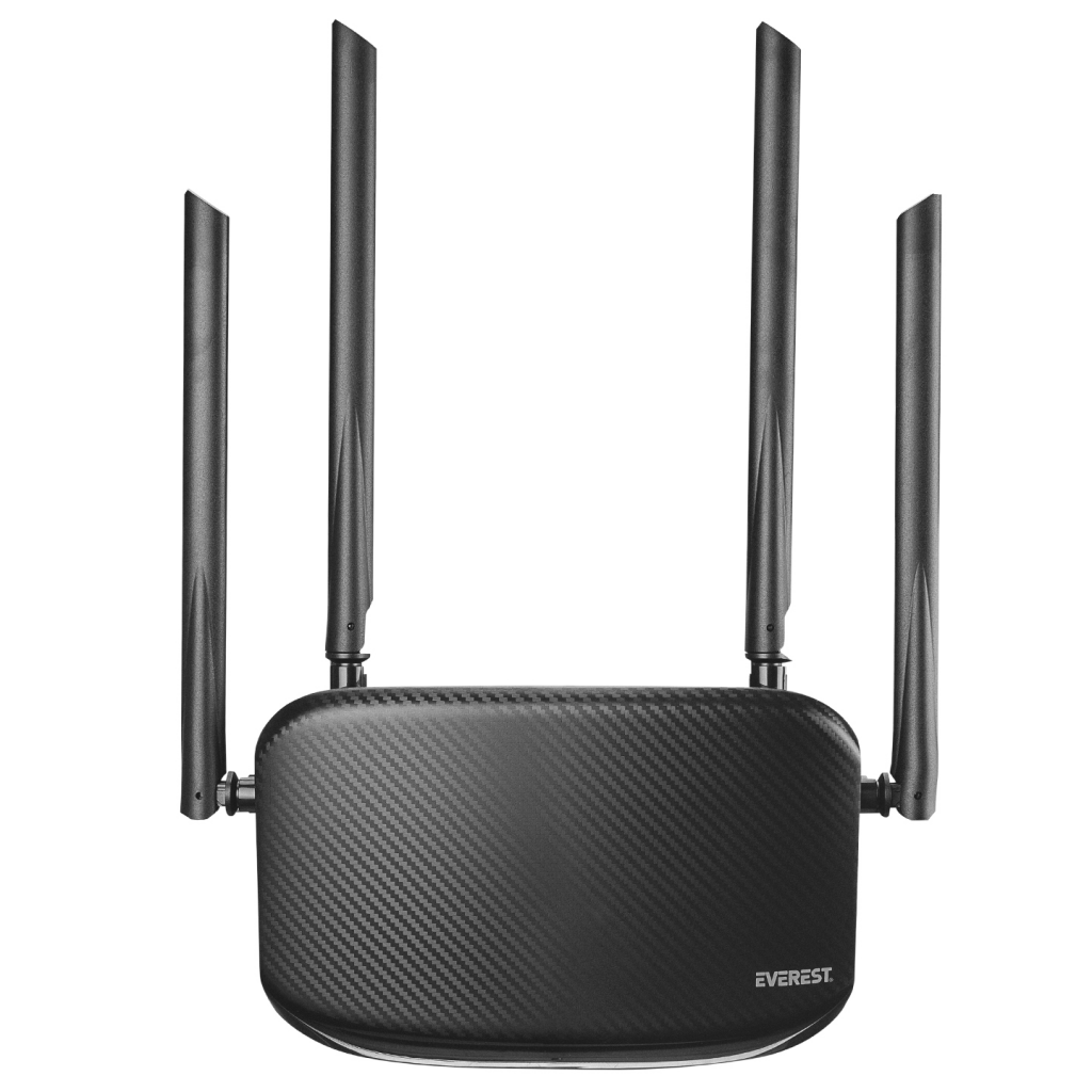 EVEREST EWR-AC5-V3, AC1200, 1200Mbps, Dual Band Wifi, 4Port, 1 WAN, Masaüstü, Megabit, WISP, Repeater, Router, Access Point