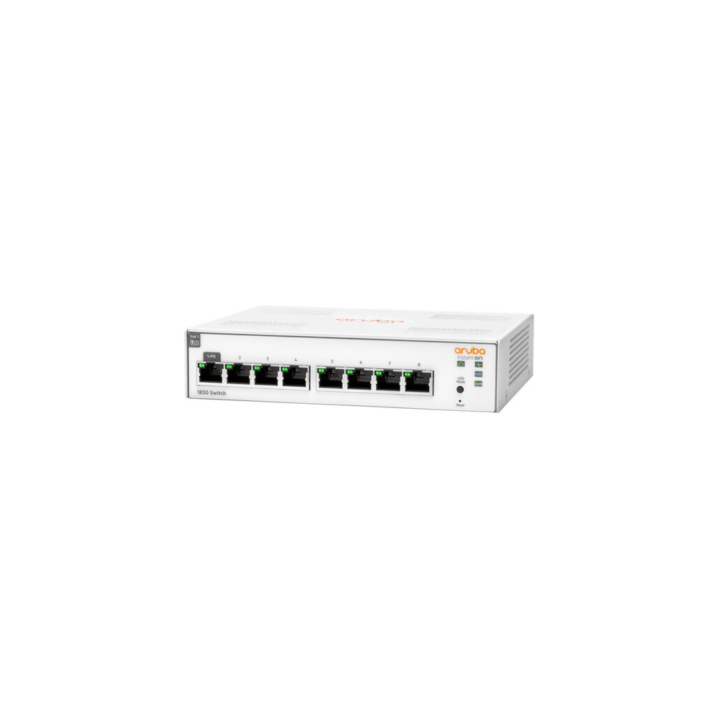 HP Aruba Instant On, JL810A 1830-8G, 8Port, GigaBit, Yönetliebilir, Rack Mount Switch