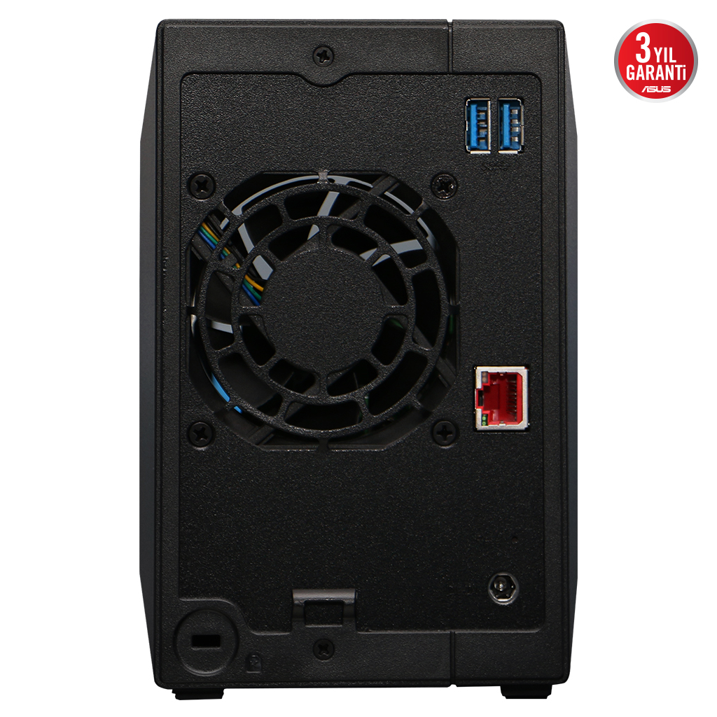 ASUSTOR AS3302T V2, 2Gb DDR4 Ram, 2 Yuvalı (2x20TB Destek), 1x2.5GbE Network, 3xUSB 3.2, Tower NAS (Yedekleme) Cihazı