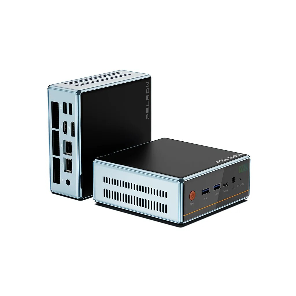 PELADN WO4 Serisi, AMD Ryzen 7 5700U, 16Gb Ram, 512Gb SSD, 1xHDMI, 1xDP, 4xUSB, 1xType-C, 2xLAN, Paylaşımlı Ekran Kartı, Wi-Fi6, Bluetooth 5.2, Windows 11 Pro, MFF MiniPC