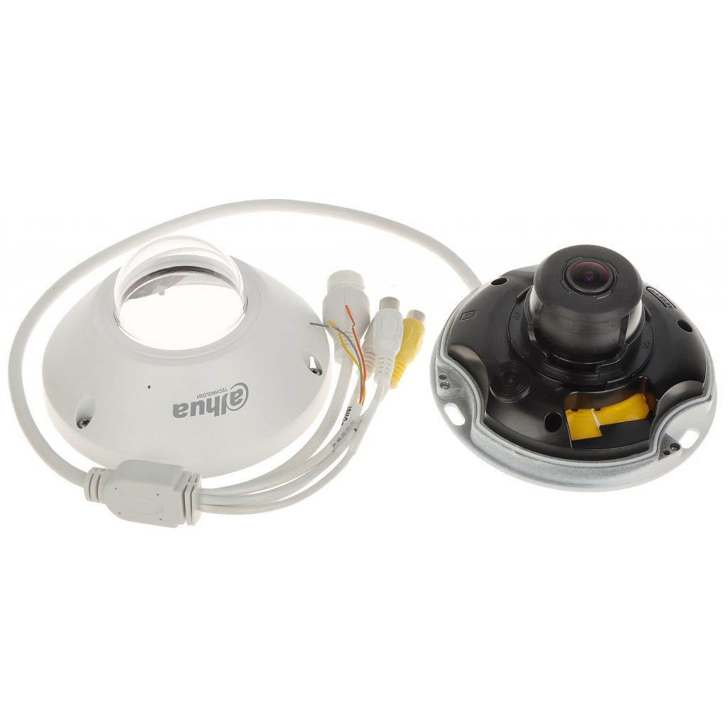 DAHUA  IPC-EB5541-AS, 5Mpix, 1.4mm Lens, 10Mt Gece Görüş, H265+, IK10, IP67, Dahili Mikrofon, Sd Kart, Metal Kasa, Fisheye  IP Kamera