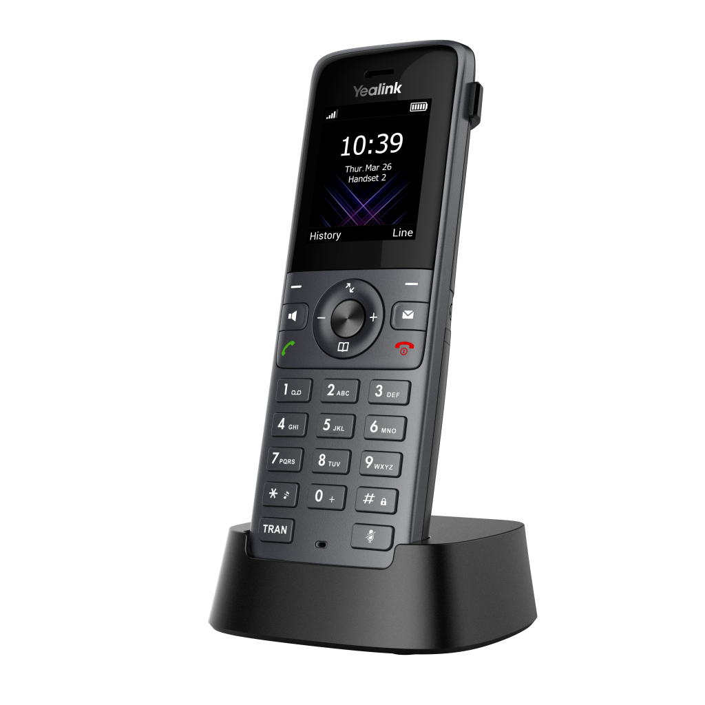YEALINK W73H, Dect, Kablosuz IP TELEFON, Siyah, 1.8" Renkli Ekran, 35 Saat Konuşma, 400 Saat Bekleme