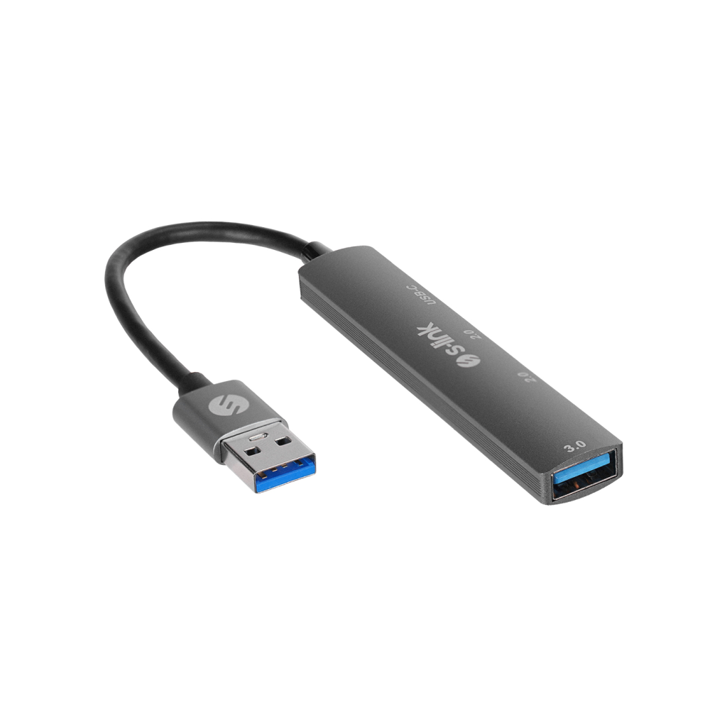 S-LINK SW-U322, USB3.0 to 2xUSB 2.0, 1xUSB 3.0, 1xType-C, Metal, USB HUB