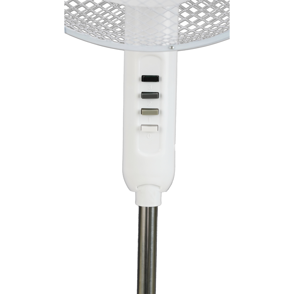 EVEREST FAN10, BEYAZ, EcoWind, 3 Kademeli Hız, 40cm 3 Kanat Pervane ve Çerçeve, 45W, Otomatik Salınım, Yükseklik Ayarlı Vantilatör