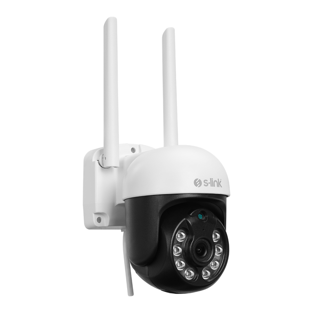 S-LINK SL-PTZ01, Akıllı Güvenlik Kamerası, WiFi, 3Mpix, 2,8mm Lens, 25m. Gece Görüşü, Hareket algılama, İki Yönlü Ses, Micro SD Kartlı, TUYA Yazılım