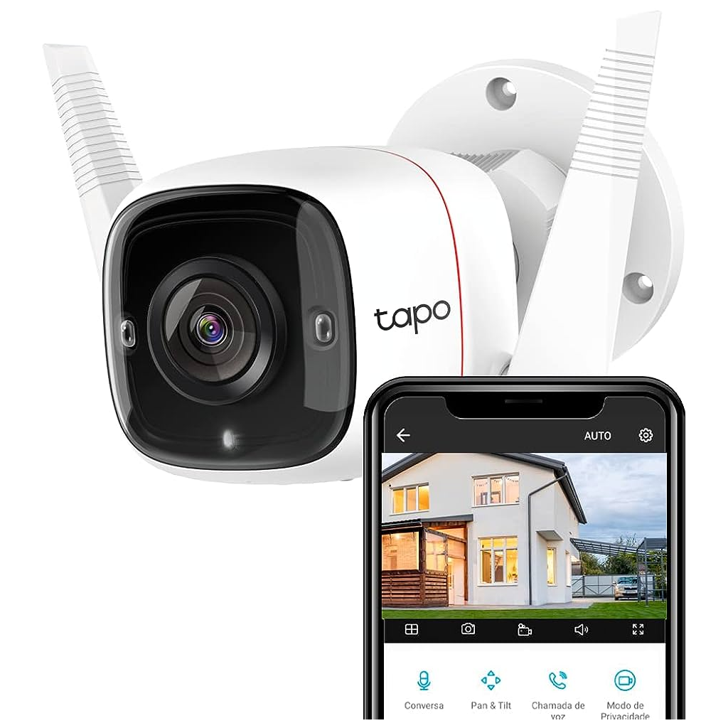 TP-LINK Tapo C310, 3,0Mpix, İç ve Dış Mekan, IP66, WiFi, 30Mt. Gece Görüşü, İki Yönlü Ses Güvenlik Kamerası